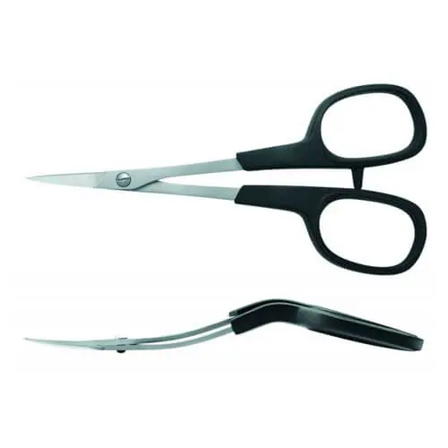 Tijera de bordar doble curva de KAI, 100mm