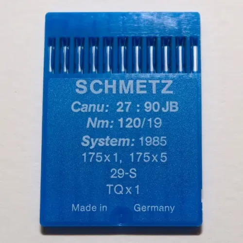 Aguja de botón corta 1985 de SCHMETZ para máquinas industriales