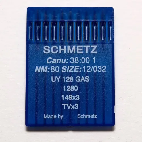 Aguja UY 128 punta GAS de SCHMETZ para máquinas de coser industriales