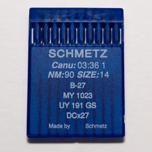 Aguja normal B27 SCHMETZ para remalladoras industriales