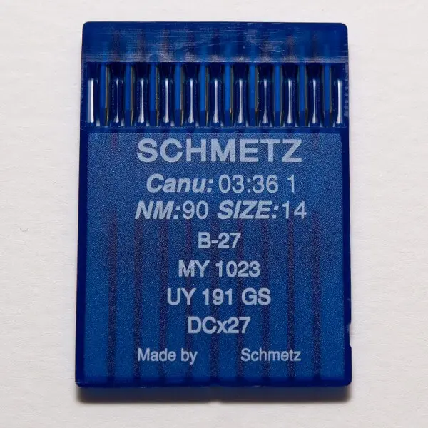 Aguja normal B27 SCHMETZ para remalladoras industriales