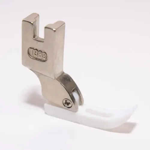 Prensatelas estrecho de teflón para cremalleras, cerrado