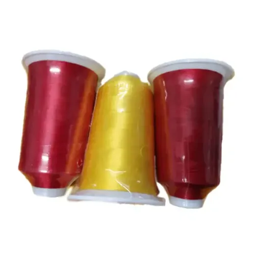 PACK DE 2 CONOS ROJOS Y UN CONO AMARILLO. POLIESTER 5000M CADA CONO. PACK INDIVISIBLE.