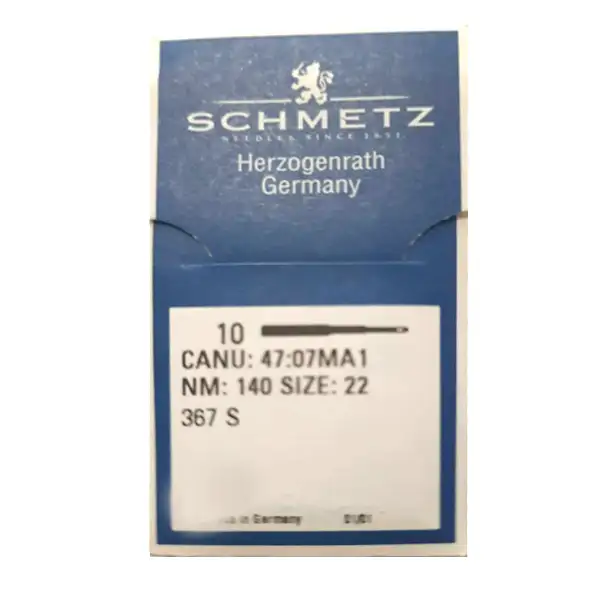 Aguja 367-S, para género de punto, qasar. Paquete con 10 unidades