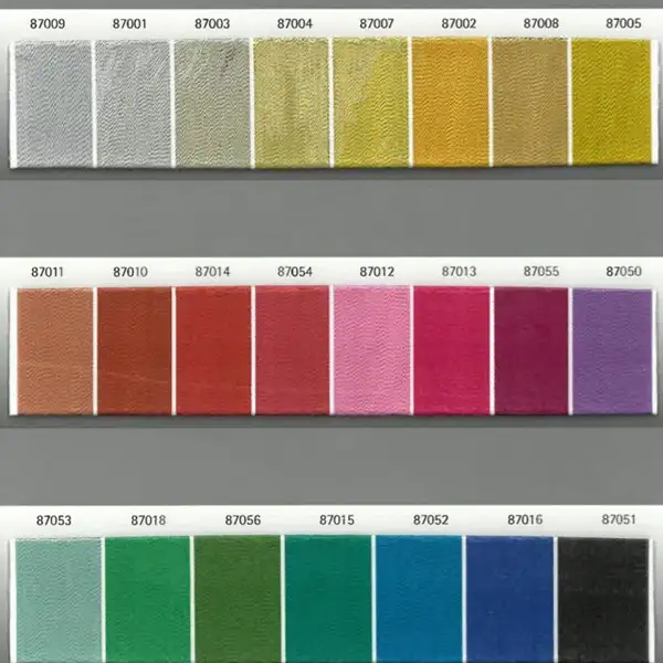 Hilo de poliéster brillo metálico POLY FLASH para bordar de Gunold