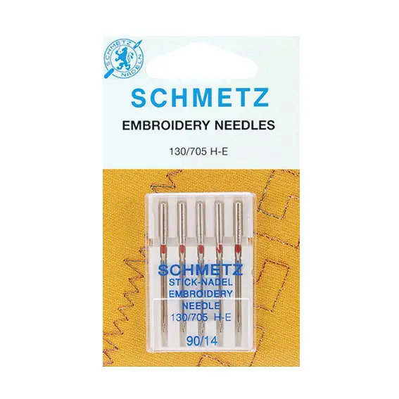 Agujas para bordar SCHMETZ. Grosor 90/14