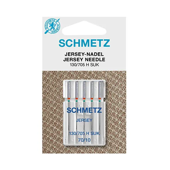 Aguja universal punta bola (ball point) SCHMETZ. Grosor 70/10