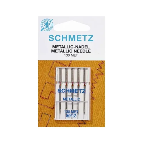Aguja para hilos metálicos SCHMETZ. Grosor 80/12