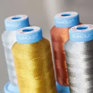 Hilos de poliéster brillo metálico POLY FLASH de Gunold Hilos de poliéster brillo metálico POLY FLASH de Gunold